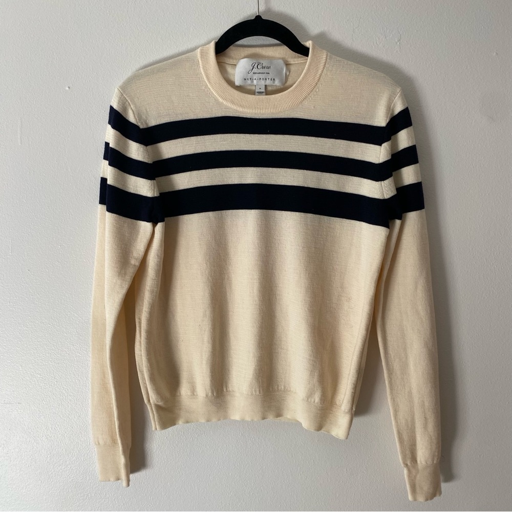 J.Crew Sweater Net-A-Porter Exclusive Size Medium Mixed Stripes